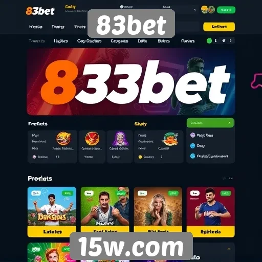 Acessibilidade e design do site 83bet